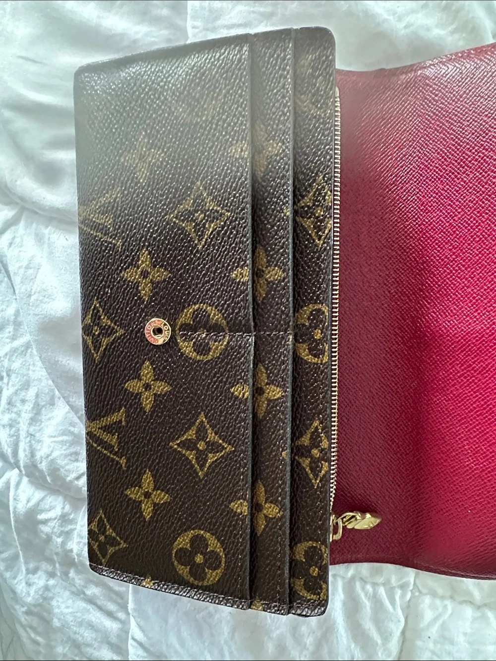 Authentic Louis Vuitton Monogram Sarah Wallet